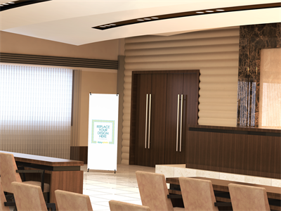 易拉宝X展架样机