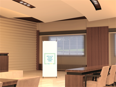 易拉宝X展架样机