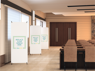 易拉宝X展架样机