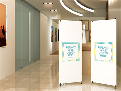 易拉宝X展架样机