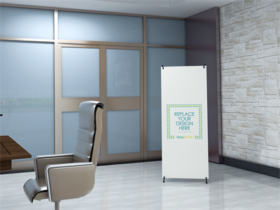 易拉宝X展架样机