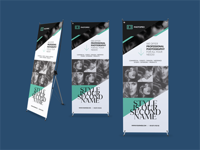 易拉宝X展架样机