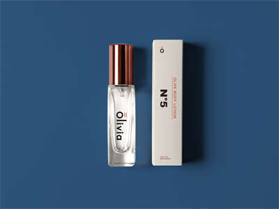 香水化妆品护肤品包装盒瓶子效果品牌智能贴图VI样机