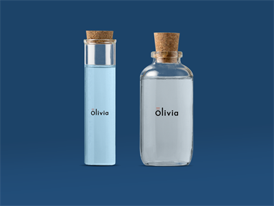 香水化妆品护肤品包装软木塞玻璃瓶瓶子效果品牌智能贴图VI样机