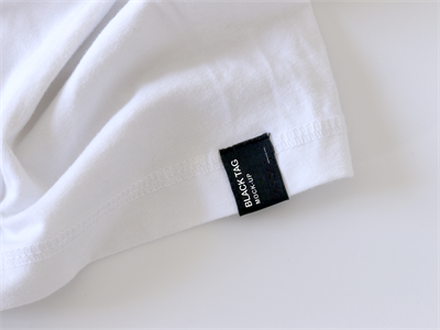 T恤短袖文化衫样机效果展示PSD源文件智能贴图设计素材标签