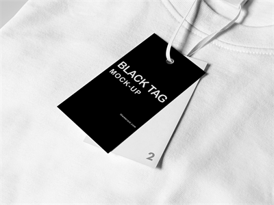 T恤短袖文化衫样机效果展示PSD源文件智能贴图设计素材标签吊牌
