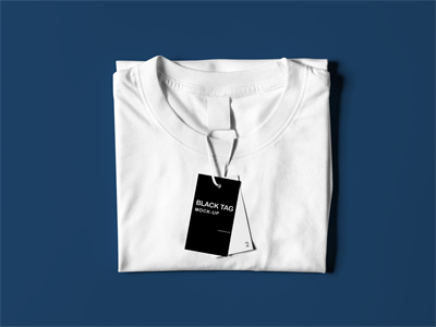 文创T恤短袖文化衫样机效果展示PSD源文件智能贴图设计素材吊牌