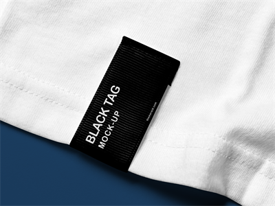 T恤短袖文化衫样机效果展示PSD源文件智能贴图设计素材标签