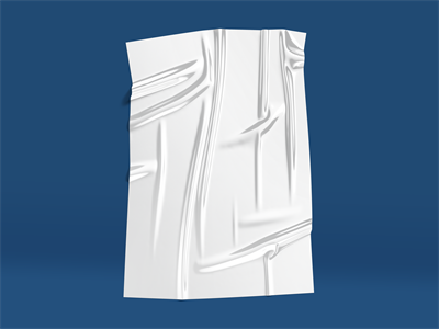 高级感透明皱纹塑料箔胶膜胶带海报效果图展示样机贴图设计素材