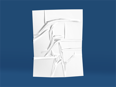 高级感透明皱纹塑料箔胶膜胶带海报效果图展示样机贴图设计素材