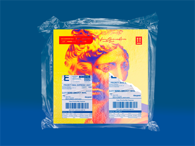 锡箔纸塑料袋真空外包装标签样机PSD智能贴图素材