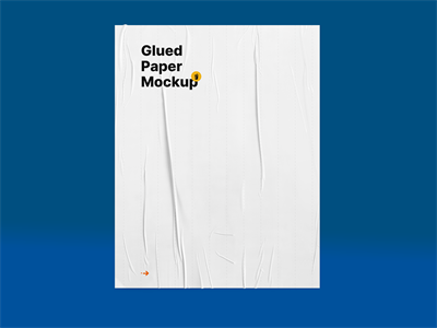 褶皱纸张信纸样机