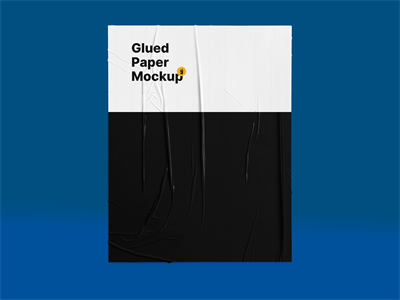 褶皱纸张信纸样机