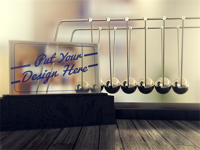 名片卡片样机透明卡片透明名片