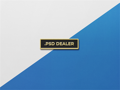 高品质珐琅金属胸针袖口徽章样机素材PS智能贴图