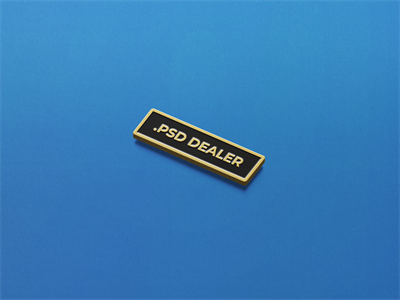 高品质珐琅金属胸针袖口徽章样机素材PS智能贴图