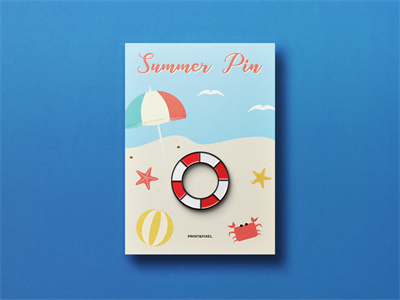 高品质珐琅金属胸针徽章样机素材PS智能贴图