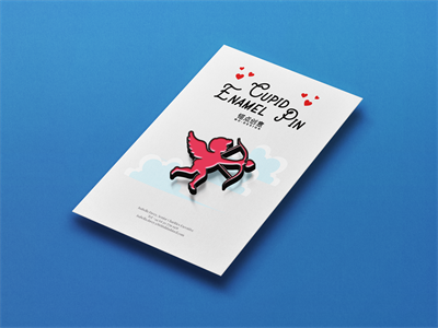 高品质珐琅金属胸针徽章样机素材PS智能贴图