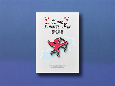 高品质珐琅金属胸针徽章样机素材PS智能贴图