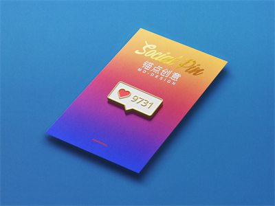 高品质珐琅金属胸针徽章样机素材PS智能贴图