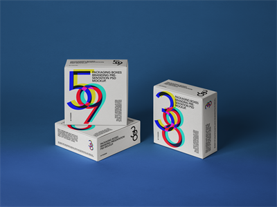 方形纸盒包装包装盒样机