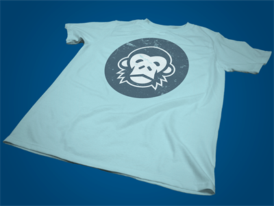 男T恤短袖T恤样机