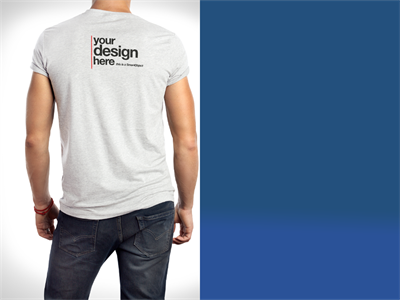 男T恤短袖T恤样机