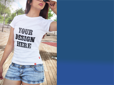 女T恤样机