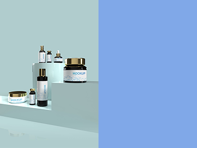 化妆品包装瓶样机玻璃瓶样机喷雾滴管美妆护肤品