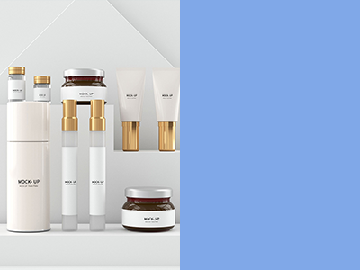 化妆品包装瓶样机玻璃瓶样机喷雾滴管美妆护肤品