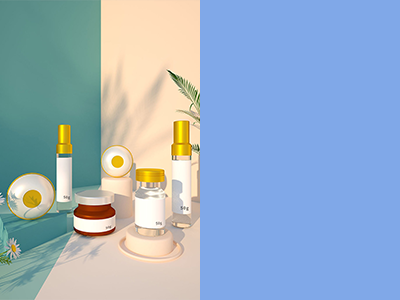 化妆品包装瓶样机玻璃瓶样机