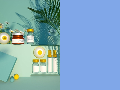 化妆品包装瓶样机玻璃瓶样机
