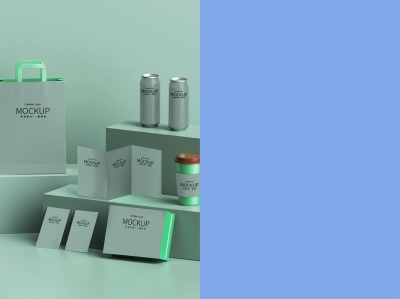 打包袋包装盒样机