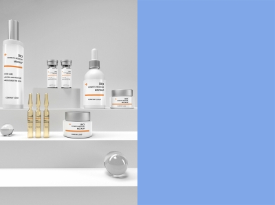 化妆品包装瓶样机玻璃瓶样机喷雾滴管