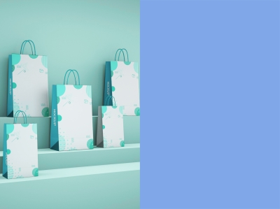 纸袋手提袋样机