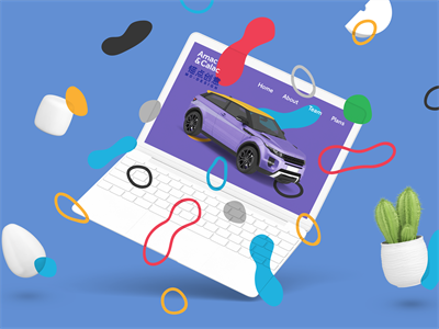 电脑屏幕样机WEB界面样机电脑场景