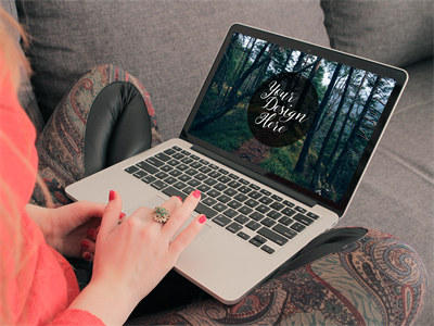 电脑屏幕样机WEB界面样机电脑场景