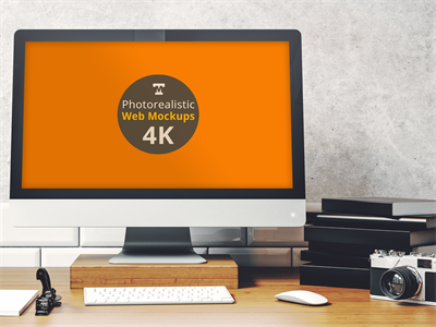 电脑屏幕样机WEB界面样机电脑场景苹果电脑