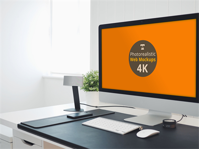 电脑屏幕样机WEB界面样机电脑场景苹果电脑