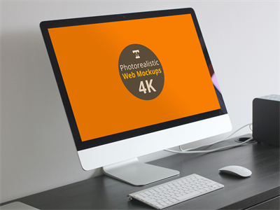 电脑屏幕样机WEB界面样机电脑场景苹果电脑