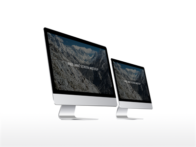 电脑屏幕样机WEB界面样机电脑场景苹果电脑