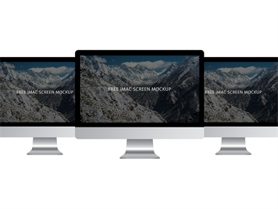 电脑屏幕样机WEB界面样机电脑场景苹果电脑