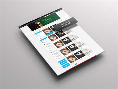 电脑屏幕界面web页样机