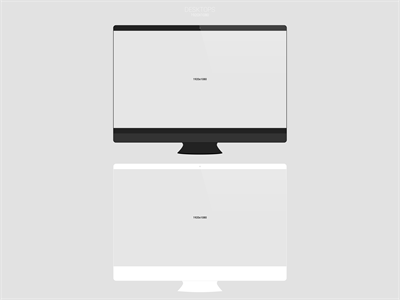 电脑屏幕界面web页样机