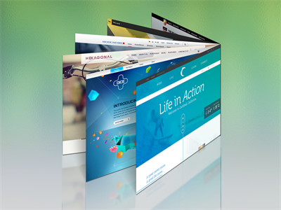 网页电脑页面web页H5页面样机