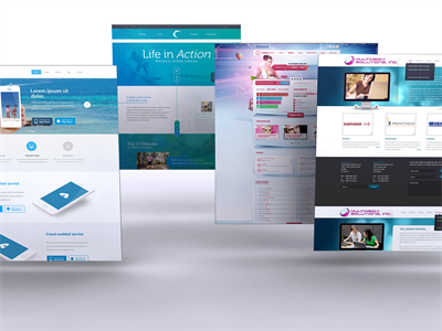 网页电脑页面web页H5页面样机