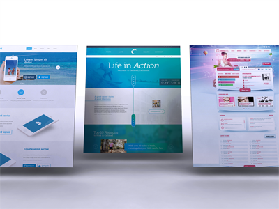 网页电脑页面web页H5页面样机