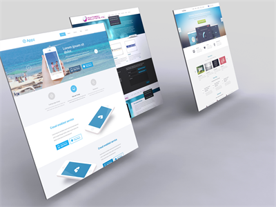 网页电脑页面web页H5页面样机