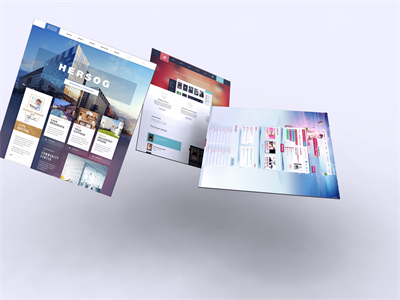 网页电脑页面web页H5页面样机