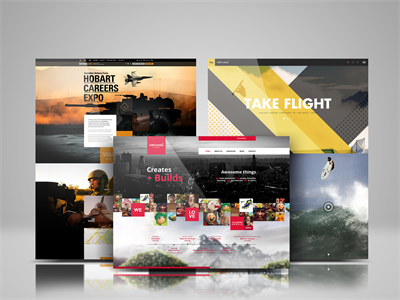 网页电脑页面web页H5页面样机